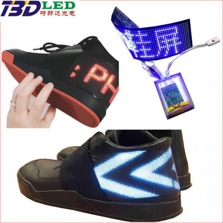 LED Shoes-mini led display,flexible led 